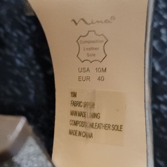 BRAND NEW NINA STRAPPY HEEL SPARKLE&SHINE OPEN TOE SANDAL - Picture 15 of 15